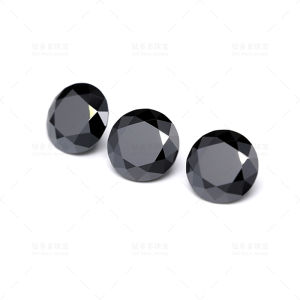 1CT Black Moissanite Stone Excellent VVS1 Cutting Loose Gemstone For Luxury Jewelry Custom Wholesale GRA certificate