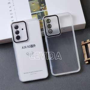 Soft Case Lens Metalic Transparan Samsung A36 5G Samsung A25