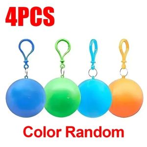 8/4/1Pcs Portable Raincoat Balls Waterproof Disposable Raincoats Cape Outdoor Travel Camping Emergency Rain Gear