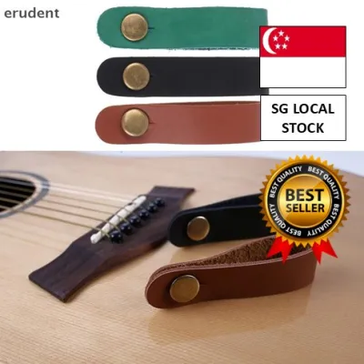 [SG 🚚] 1Pc Folk Guitar Strap Buckle Leather Belt Guitar Neck Strap Safe Lock Holder For Ukulele Classic Bass Guitar Parts