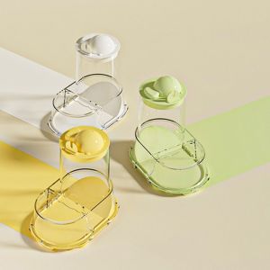 DEQIX Large Capacity Hamster Feeder Transparent Automatic Pet Food Box Pet Supplies Multi-purpose Small Pet Food Bowl Outdoor