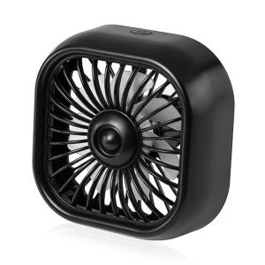 [Local Shipment] KEBIDU Car Mini Fan USB Charging Air Outlet Electric Fan LED Light Seven-blade Turbo Fan Car Electrical Appliances Supplies