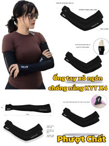 Găng ống tay X4 logo KYT phản quang thun lạnh co dãn tốt