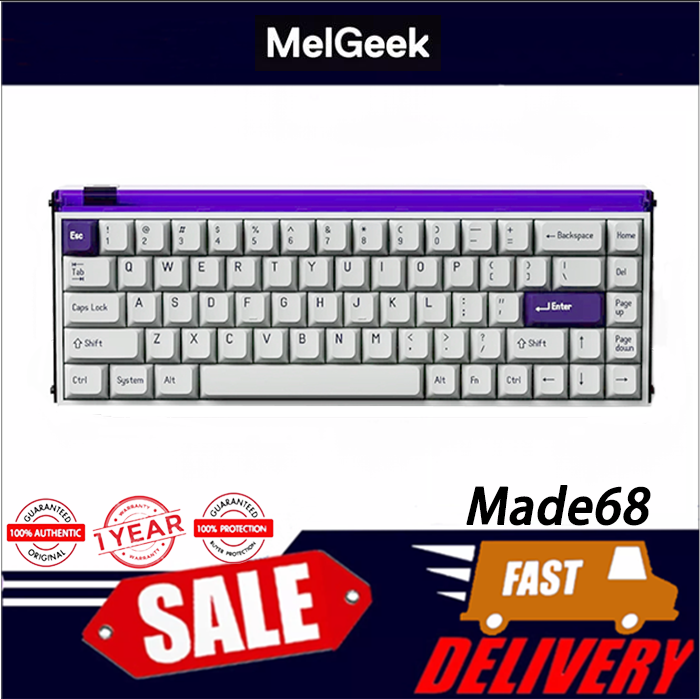 MelGeek Made68 RGB Wired 68 Key Magnetic Switch Game Mechanical Keyboard