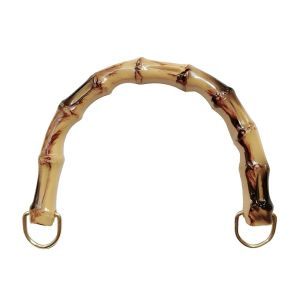 MISSUP Curved Bamboo Handbag Handle Retro Plastic Bag Handle DIY Handles Handheld