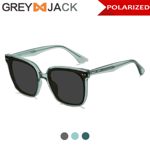 Grey Jack Kacamata Hitam Sunglasses Polarized Anti Uv400 Bentuk Kotak Korean Style Stylish Oversize Fashion Kekinian Keren 7507