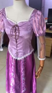 2023 HOT Fairytale Princess Tangled Rapunzel Dress Halloween Fancy Cosplay Costume
