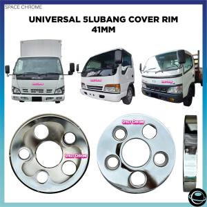 UNIVERSAL ISUZU HINO FUSO HICOM ELF NISSAN COVER RIM 5 HOLES 5 LUBANG 41MM