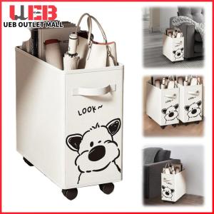 UEB Under Desk Utility Cart with Wheels Mobile Rolling Cart Under Desk Organizer for Home Office