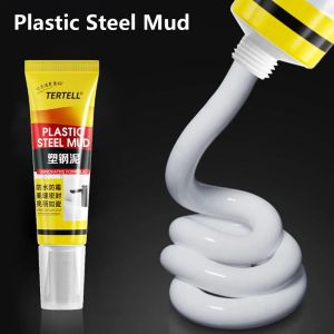 OKKFINE 1Pcs Waterproof Plastic Steel Mud White 120ml Caulking Glue Durable Mildew Proof Epoxy Paste Bathroom Toilet