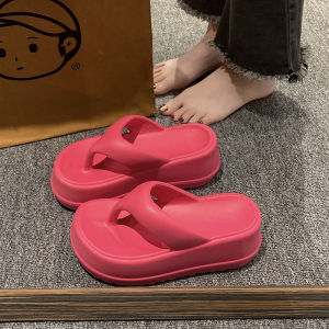 [Free Shipping] Slippers For Summer Outdoor Wear Thick-Soled Flip-Flops Beach Sandals Platform Sandals And Popular Flip-Flops