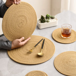 STAR FRUIT Chống bỏng placemat Tay cầm nồi Tấm đựng khay Nhật Bản linen dệt tấm cách nhiệt bàn ăn Mat tấm lót bát đĩa hộ gia đình đế lót ly