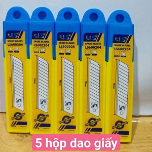 Bộ 10 lưỡi dao cắt giấy size 100x18mm thương hiệu LS lưỡi dao cắt giấy loại lớn lưỡi cắt chất liệu thép SK5 sắc bén - Cửa Hàng Nam