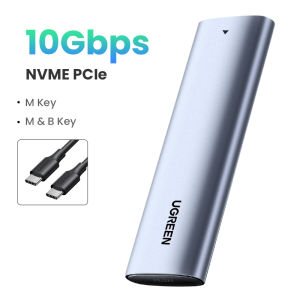 UGREEN M2 SSD Case NVME Enclosure M.2 to USB Type C 3.1 SSD Adapter for NVME PCIE NGFF SATA M/B Key SSD Disk Box M.2 SSD Case