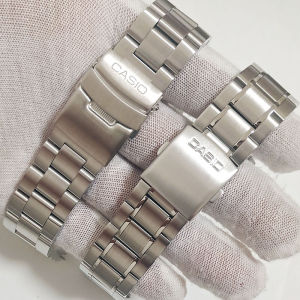 สายนาฬิกาเหล็ก316L สเตนเลสสำหรับ Casio MDV-106 MDV 107ตลอดสายโลหะสำหรับ MTP-1374 MTP-1375สร้อยข้อมือ22มม.