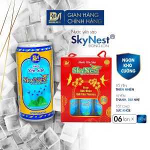 Nước Yến Sào SkyNest 3% Tổ Yến Thật Giải Khát Nhanh Chóng Tốt Cho Sức Khỏe - Lon x 190ml