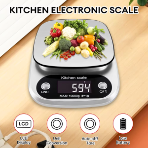 BERGARANSI Taffware Digipounds Timbangan Dapur Digital charger kue kopi Mini Scale 10kg 1g Z2S
