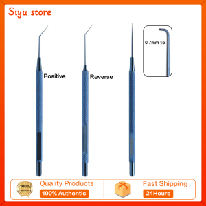 0.7mm Sinskey Lens Manipulating Hook Sinskey Type Ophthalmic Hook Straight Angled Head Intracapsular Manipulator Ophthalmic Tool