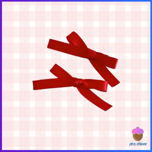 First Chioce  กิ๊บติดผมหน้าม้า ประดับโบว์ กิ๊บติดผมริบบิ้นน่ารัก จํานวน 2 ชิ้น ต่อชุด Hairpins