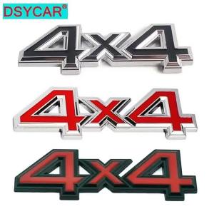 DSYCAR 1 miếng nhãn dán biểu tượng xe ô tô 4X4 dẫn động bốn bánh bằng kim loại 3D