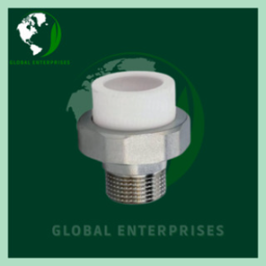 Global Enterprises PPR Male Union white size 1/2" 3/4" 1"