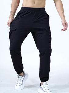 Lulu nam dáng rộng quần thể thao Nhanh Khô Quần Túi Hộp đi chơi tập thể dục buộc mắt cá chân đàn hồi dệt thoi