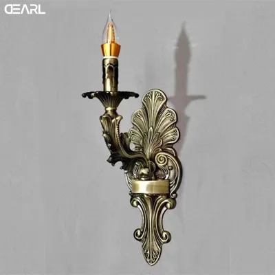 Elegant Vintage Wall Sconce Affordable Artistic French Candle Wall Lamp Classic Wall Light