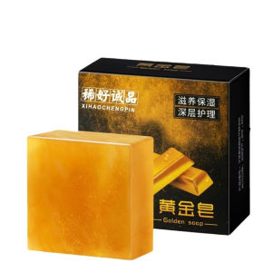 Perfume Gold Soap Antiaging Soap Fragrance Moisturizing Essential Oil Soap Hydrating Long-lasting Fragrance Mens Womens Body Cleansing Bar Delicate Skin Rejuvenation 除螨净痘美白肥皂