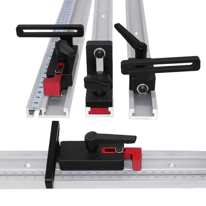 Flip Stop Fence Für T-Track - Einstellbarer Gehrungsspur Stopper