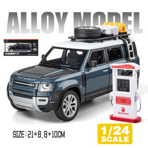 LEO 1:24 Landrover Defender Suv Metal Diecast Alloy Toy Car Model Trucks For Kids Toys Vehicles Hobbies Collection