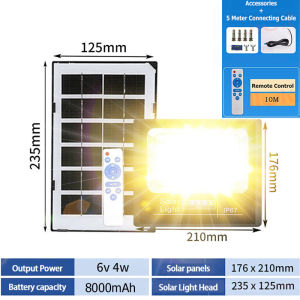 LED Solar Lights Outdoor Waterproof Original 10000W 20000W 30000W 50000W Solar Lights with Solar Panel and Remote Control【10 Years Warranty】