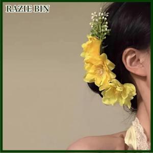 RAZIE BIN Tinh Tế Thời Trang Hoa Tóc Lược Mùa Xuân Mùa Hè Hoa Tóc Sticks Cho Phụ Nữ Cô Gái Thanh Lịch Bãi Biển Phụ Kiện Tóc Quà Tặng