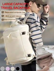 Fashion Backpack Waterproof Lightweight Short-distance Business Trip Portable Bag Travel Luggage Bag Large Capacity Computer School Bag 大容量行李背包 Beg Galas Berkapasiti Besar