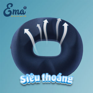Đệm lót ghế chống trĩ Ema giảm đau nhức xương cụt ê mỏi mông cho dân văn phòng bà bầu người phải ngồi lâu