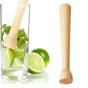 HJKL Phòng bếp cây búa Máy trộn Mojito Bằng gỗ Masher Muddler Máy khuấy Máy nghiền đá