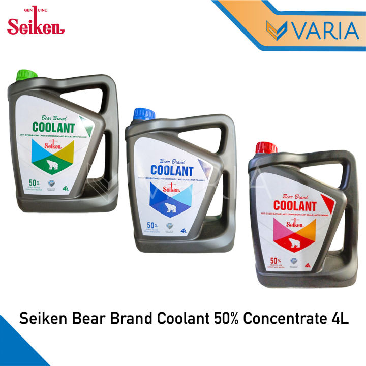 Seiken Bear Brand Coolant 50% Concentrate 4 L Air Radiator Mobil Galon ...