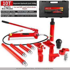 4/6/810 Ton Portable Hydraulic Jack Porta Power Kit Heavy Duty Hydraulic Ram Auto Body Frame Repair Kit Car Repair Tool 24Hr Shipping COD