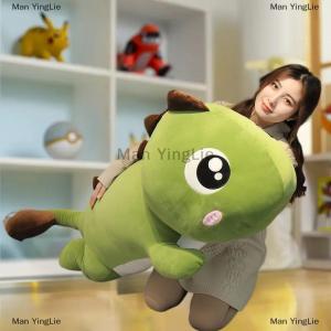 [COD] Man YingLie 1 Piece Lovely Soft Anime Animal Dinosaur Stuffed Kawaii Room Decor Doll Pillow Toy For Kids Girl Gifts 60 80CM Long Dinosaur Plush Toys