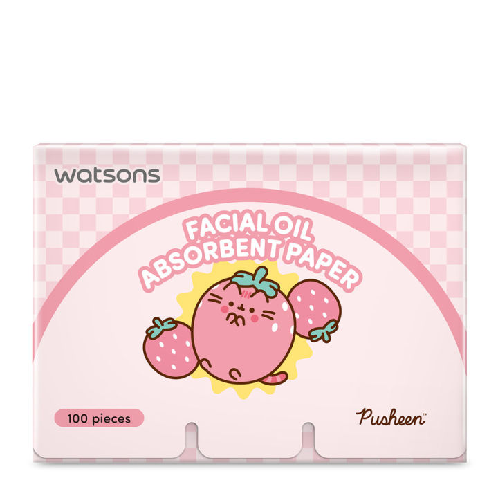 WATSONS Pusheen Oil Absorbent Paper 100S 100S Travel Size Paper - Main Image