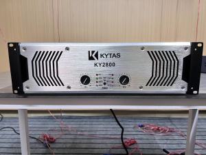 KYTAS KY2800 High-Power 2-Channel Amplifier 2200W H-Class with 76 Japanese Toshiba Transistors and 15000uf Capacitors for KTV & DJ Stage Performances