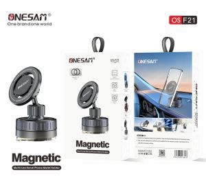 [ Akiba ] ONESAM OS-F21 Magnetic Car Mount Holder 360 Rotating Car Windshield Dashboard Phone Holder