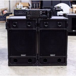 ชุดตู้ลำโพง สุดคุ้ม  ชุดตู้บ้าน 15 นิ้ว (ดอกหงาย) พร้อมเเอมป์