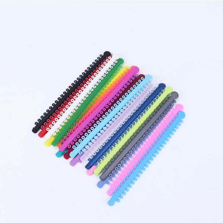 20PCS Dental Orthodontics Elastic Ligature Ties Braces Elastomeric