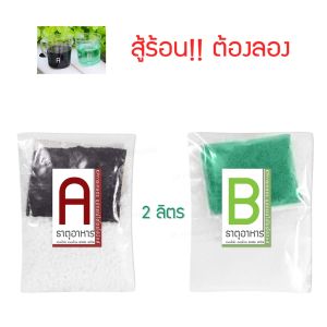 ปุ๋ยAB 2 ลิตร [ชนิดผง] ผักสลัด ปลูกผักไฮโดรโปนิกส์ (1:200)