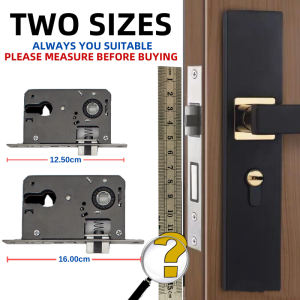 Door knobs For Main Door House Main door lock set Aluminium Alloy Mute Interior Door Handle Locks Set Lock Doorknob Bedroom Door Lock Main Door lock Door knob