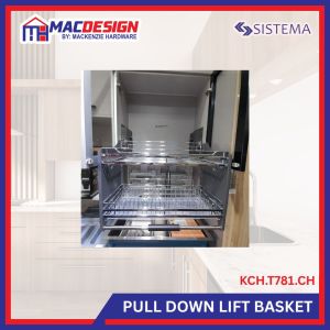 KUCHEN PULL DOWN DISH RACK KITCHEN PULL OUT RAACK  T781 CHROME