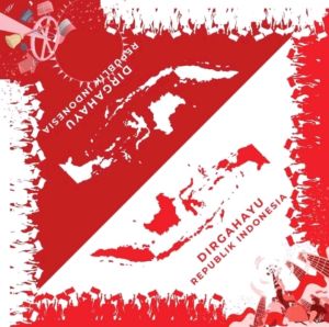 hijab kemerdekaan terpopuler 2024/ hijab kemerdekaan 2 sisi/ hijab voal kemerdekaan