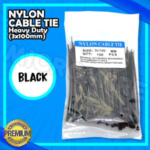 MW Nylon Cable Ties 3x100mm – 100pcs/Pack (Black or White)