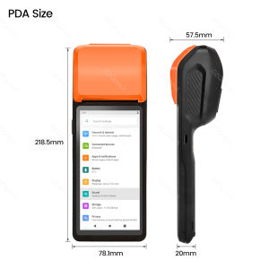 4G Android 11 / 8.1 Pos Handheld Terminal Wireless POS Printer 1D 2D Scanner NFC Reader Built-in 58mm Receipt impressora termica