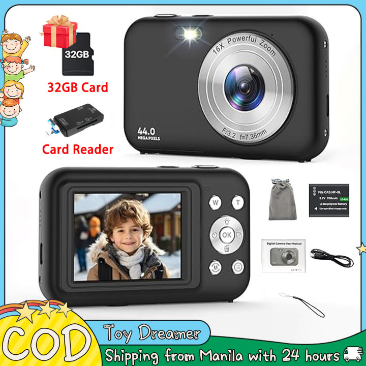Mini Digital Camera with 32G Memory Card and Reader Portable Video
